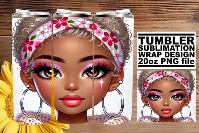 enhance your creative flair! , Gorgeous tumbler wrap, Love Girl Sublimation afrosvg 