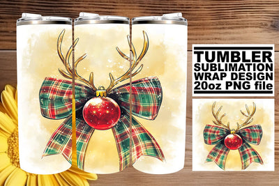 enhance your creative flair! , Stylish tumbler wrap, Christmas Bow Sublimation afrosvg 