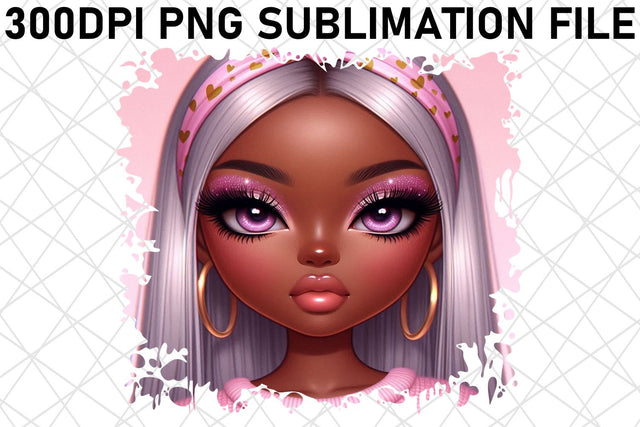 enhance your design projects! , Clear PNG files, Love Girl Sublimation afrosvg 