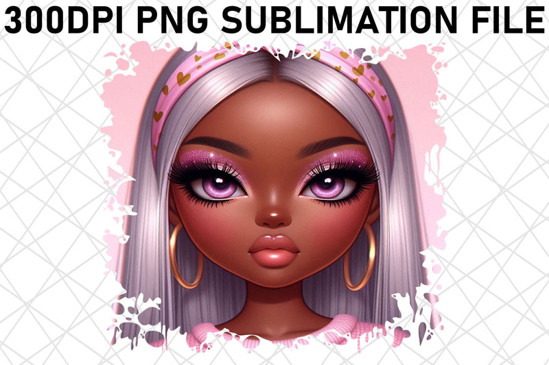 enhance your design projects! , Clear PNG files, Love Girl Sublimation afrosvg 