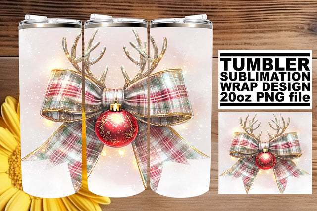 enhance your design skills! , Gorgeous tumbler wrap, Christmas Bow Sublimation afrosvg 