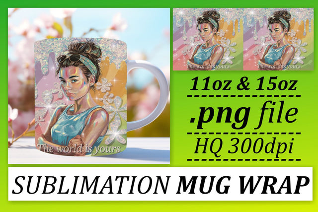 enhance your drinkware collection! , Vibrant mug wraps, Woman Sublimation afrosvg 
