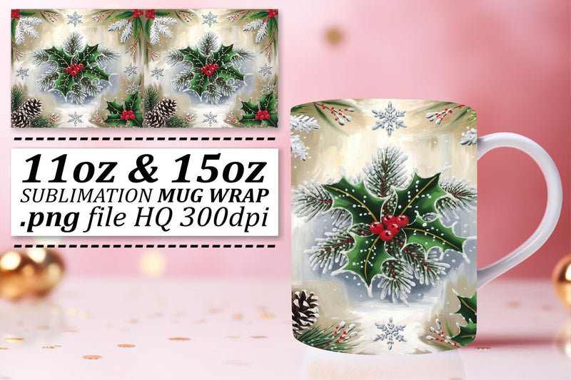 enhance your mug designs! , Sublimation templates, Christmas Sublimation afrosvg 