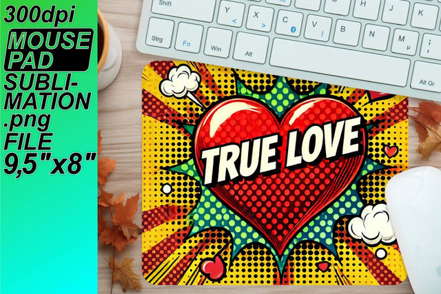 enhance your setup! , Stunning designs for mouse desks, 3D Heart Sublimation HoodArtCraft 