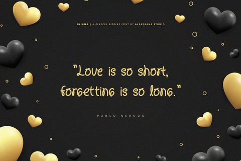 Enigma - Display Font Font Alpaprana Studio 