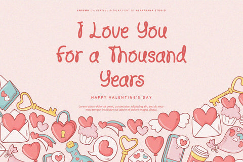 Enigma - Display Font Font Alpaprana Studio 