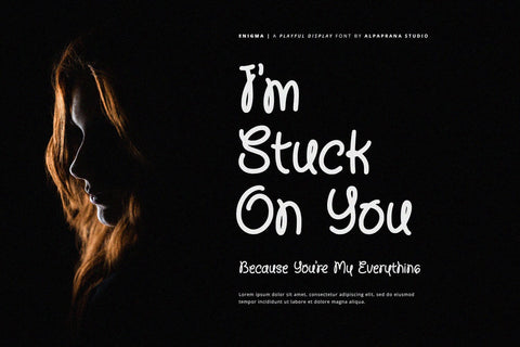 Enigma - Display Font Font Alpaprana Studio 