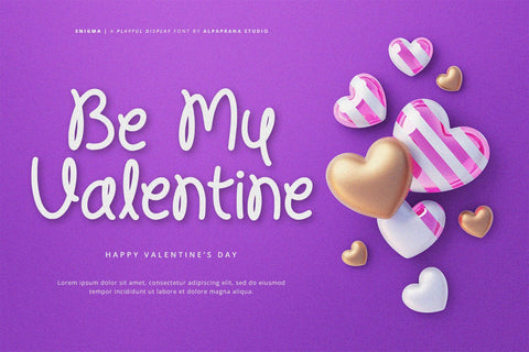 Enigma - Display Font Font Alpaprana Studio 