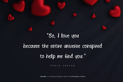 Enigma - Display Font Font Alpaprana Studio 