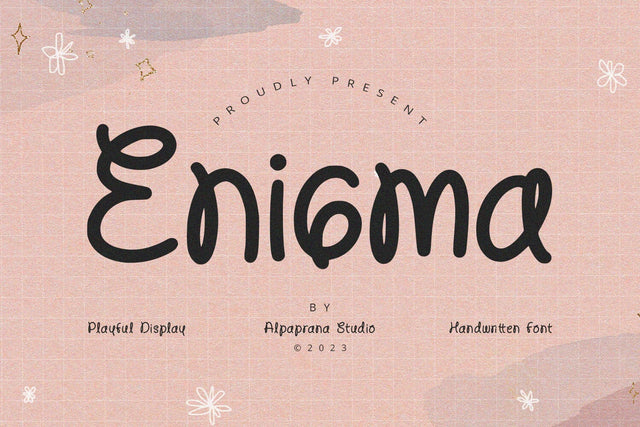 Enigma - Display Font Font Alpaprana Studio 