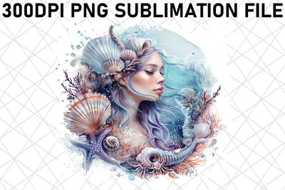 Enigmatic Mermaid Tail Sublimation Graphics Collection Sublimation afrosvg 