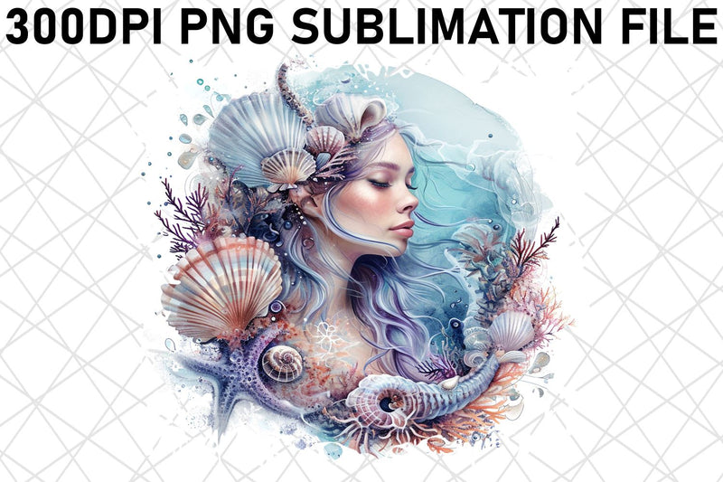 Enigmatic Mermaid Tail Sublimation Graphics Collection Sublimation afrosvg 
