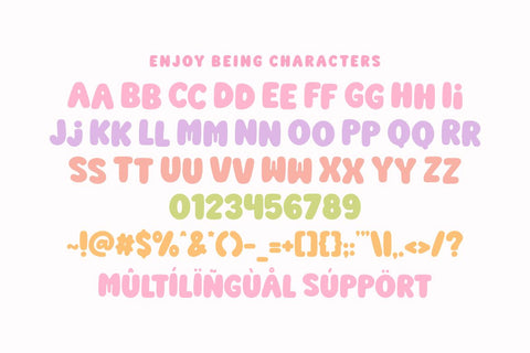 Enjoy Being - Playful Bubble Font Font Masyafi Studio 