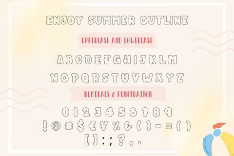 Enjoy Summer Font AnningArts Design 