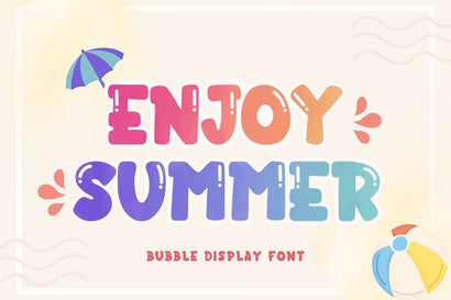 Enjoy Summer Font AnningArts Design 