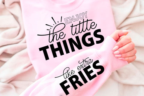 Enjoy The Little Things Sleeve SVG Design SVG Regulrcrative 