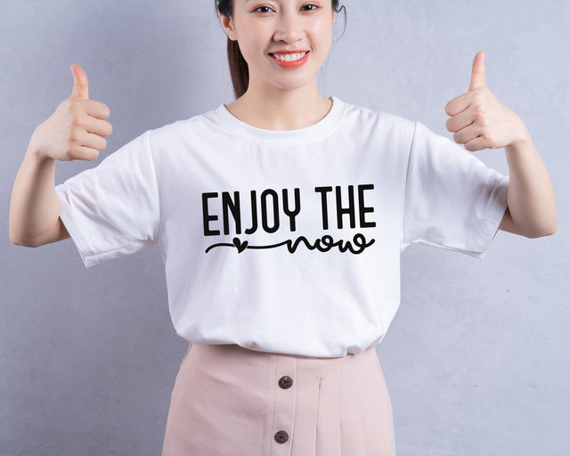 Enjoy The Now Svg Png, Never Lose Hope Svg, Inspirational Svg, Positive Quote Svg, Mental Health Svg, Positive Svg, Motivational Svg SVG DesignDestine 