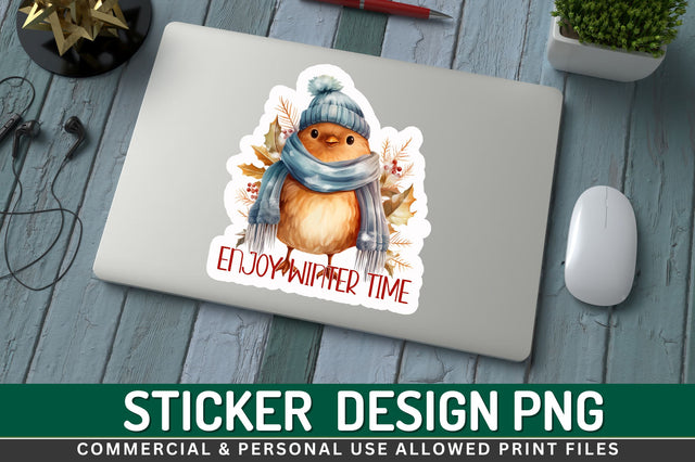 Enjoy winter time Sticker Bundle Sublimation Regulrcrative 