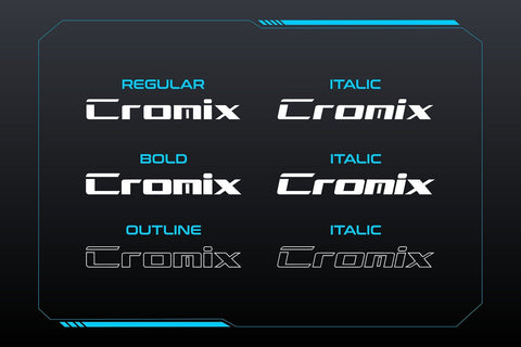 Enter Cromix - Futuristic Display Font Font Mozzatype 