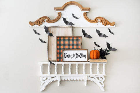 Enter If You Dare Halloween SVG, Spooky Door Sign Cut File SVG Pickled Thistle Creative 