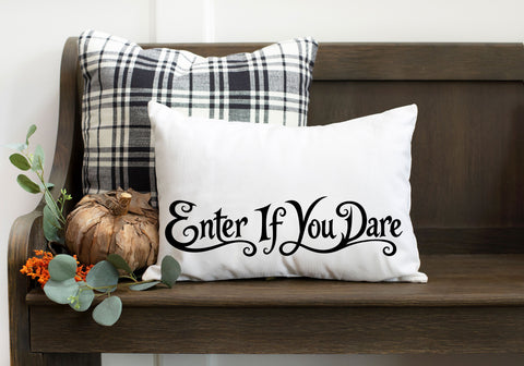 Enter If You Dare Halloween SVG, Spooky Door Sign Cut File SVG Pickled Thistle Creative 