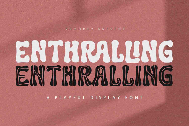 Enthralling - Display Font Font Alpaprana Studio 