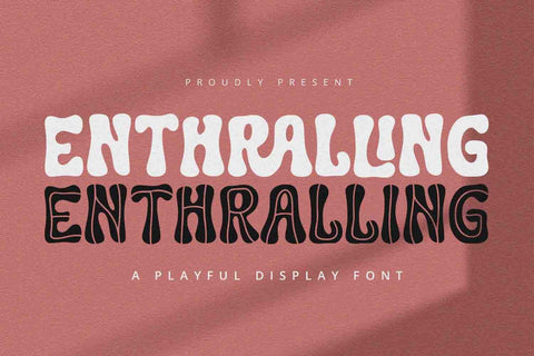 Enthralling - Display Font Font Alpaprana Studio 