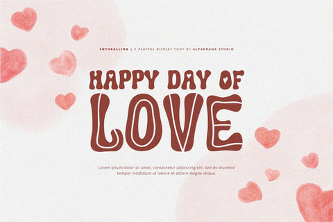 Enthralling - Display Font Font Alpaprana Studio 