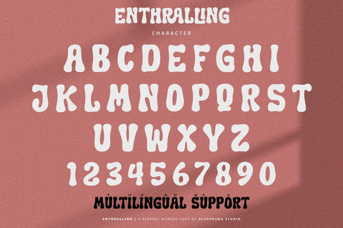 Enthralling - Display Font Font Alpaprana Studio 