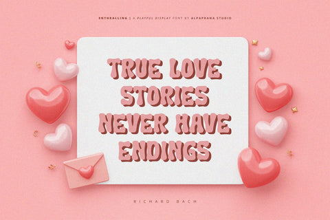 Enthralling - Display Font Font Alpaprana Studio 