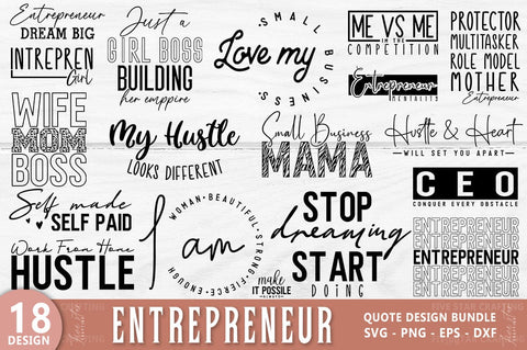 Entrepreneur SVG Bundle, Entrepreneur T-shirt SVG FiveStarCrafting 