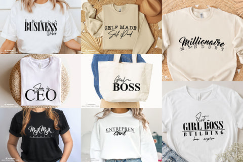 Entrepreneur Svg Bundle, Small Business Owner Svg, CEO Svg, Boss Babe Svg SVG Artinrhythm shop 
