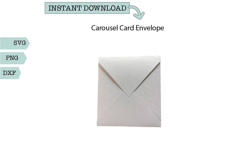 Envelope for the Carousel Horse Card SVG Sharia Morton Designs 
