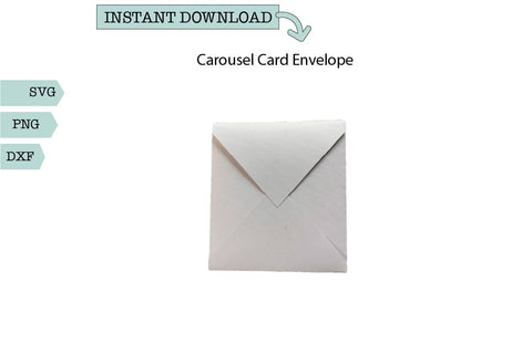 Envelope for the Carousel Horse Card SVG Sharia Morton Designs 