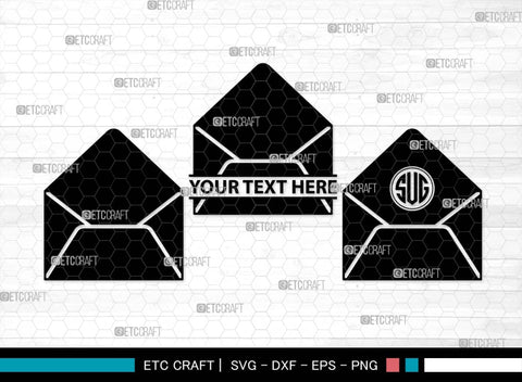 Envelope Monogram, Envelope Silhouette, Envelope SVG, Letter Svg, Mailing Svg, Inbox Svg, Letter Cover Svg, Letter Icon Svg, SB00571 SVG ETC Craft 