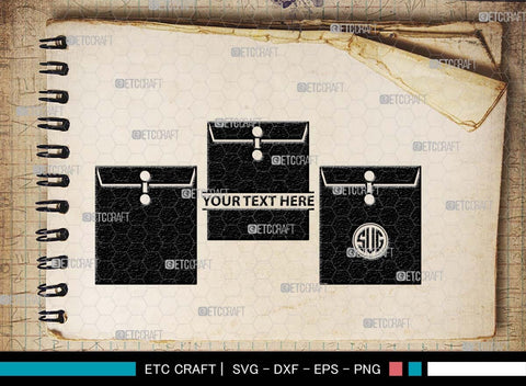 Envelope Monogram, Envelope Silhouette, Envelope SVG, Letter Svg, Mailing Svg, Inbox Svg, Letter Cover Svg, Letter Icon Svg, SB00571 SVG ETC Craft 