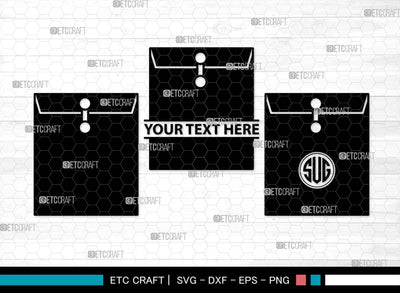 Envelope Monogram, Envelope Silhouette, Envelope SVG, Letter Svg, Mailing Svg, Inbox Svg, Letter Cover Svg, Letter Icon Svg, SB00571 SVG ETC Craft 