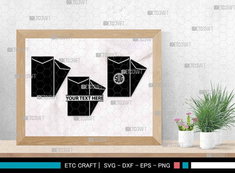 Envelope Monogram, Envelope Silhouette, Envelope SVG, Letter Svg, Mailing Svg, Inbox Svg, Letter Cover Svg, Letter Icon Svg, SB00571 SVG ETC Craft 