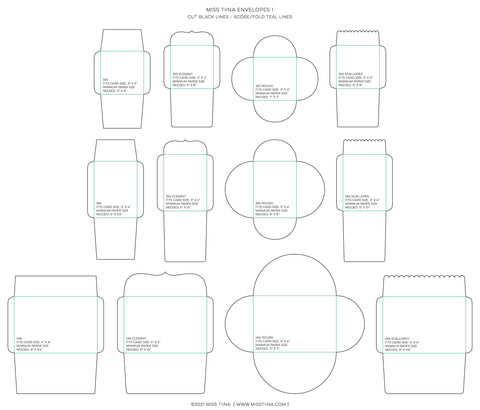 Envelopes 1 SVG SVG Miss Tiina 