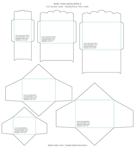 Envelopes 2 SVG SVG Miss Tiina 