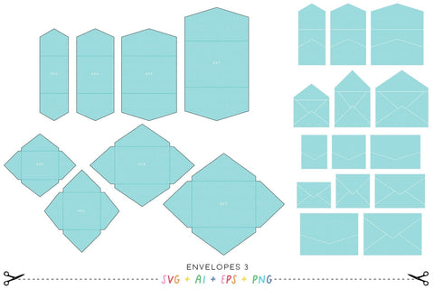 Envelopes 3 SVG SVG Miss Tiina 