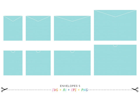 Envelopes 5 - Pockets & Sleeves SVG SVG Miss Tiina 