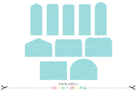 Envelopes 7 - Slimline SVG SVG Miss Tiina 