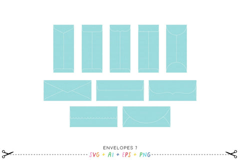 Envelopes 7 - Slimline SVG SVG Miss Tiina 