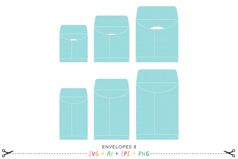 Envelopes 8 - Round Window SVG SVG Miss Tiina 
