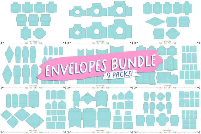 Envelopes Bundle SVG SVG Miss Tiina 