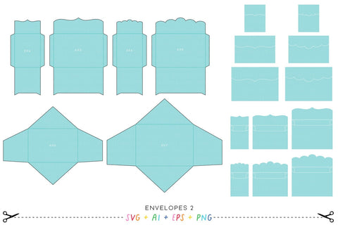 Envelopes Bundle SVG SVG Miss Tiina 
