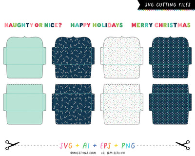 Envelopes - Christmas Cash SVG SVG Miss Tiina 