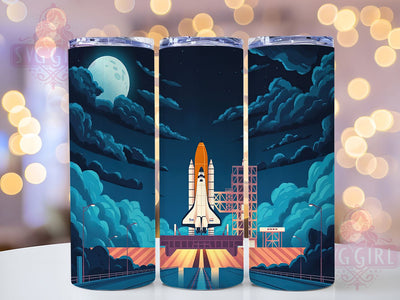 Epic & Stellar Rocket Tumbler, Space Launch Design, NASA Inspired Tumbler, Astronaut Gift Idea, 20oz Space Tumbler, Sci-Fi Sublimation, DIY Rocket Tumbler Sublimation SvggirlplusArt 