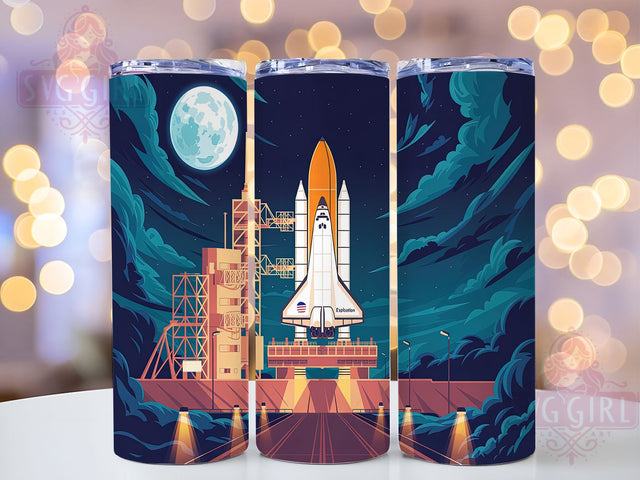 Epic & Stellar Rocket Tumbler, Space Launch Design, NASA Inspired Tumbler, Astronaut Gift Idea, 20oz Space Tumbler, Sci-Fi Sublimation, DIY Rocket Tumbler Sublimation SvggirlplusArt 